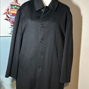 Brooks Brothers black wool overcoat- absolutely gorgeous and like new conditions